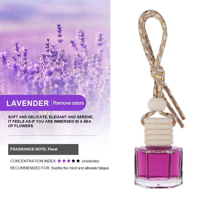 Round wood hexagonal Hanging Car Air Freshener