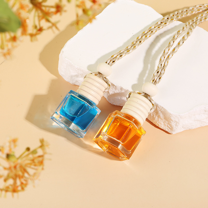 Round wood hexagonal Hanging Car Air Freshener