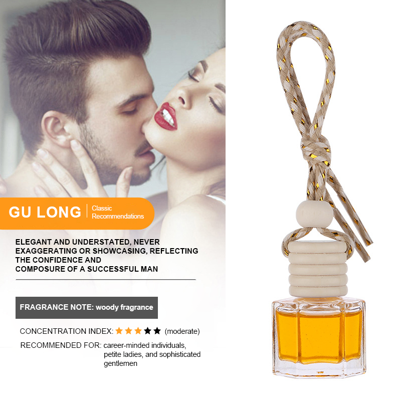 Round wood hexagonal Hanging Car Air Freshener