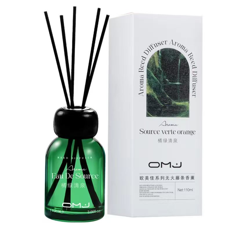 Euromeiga Collection: Orange & Green Spring Reed Diffuser - Fragrance for Every Room - 4