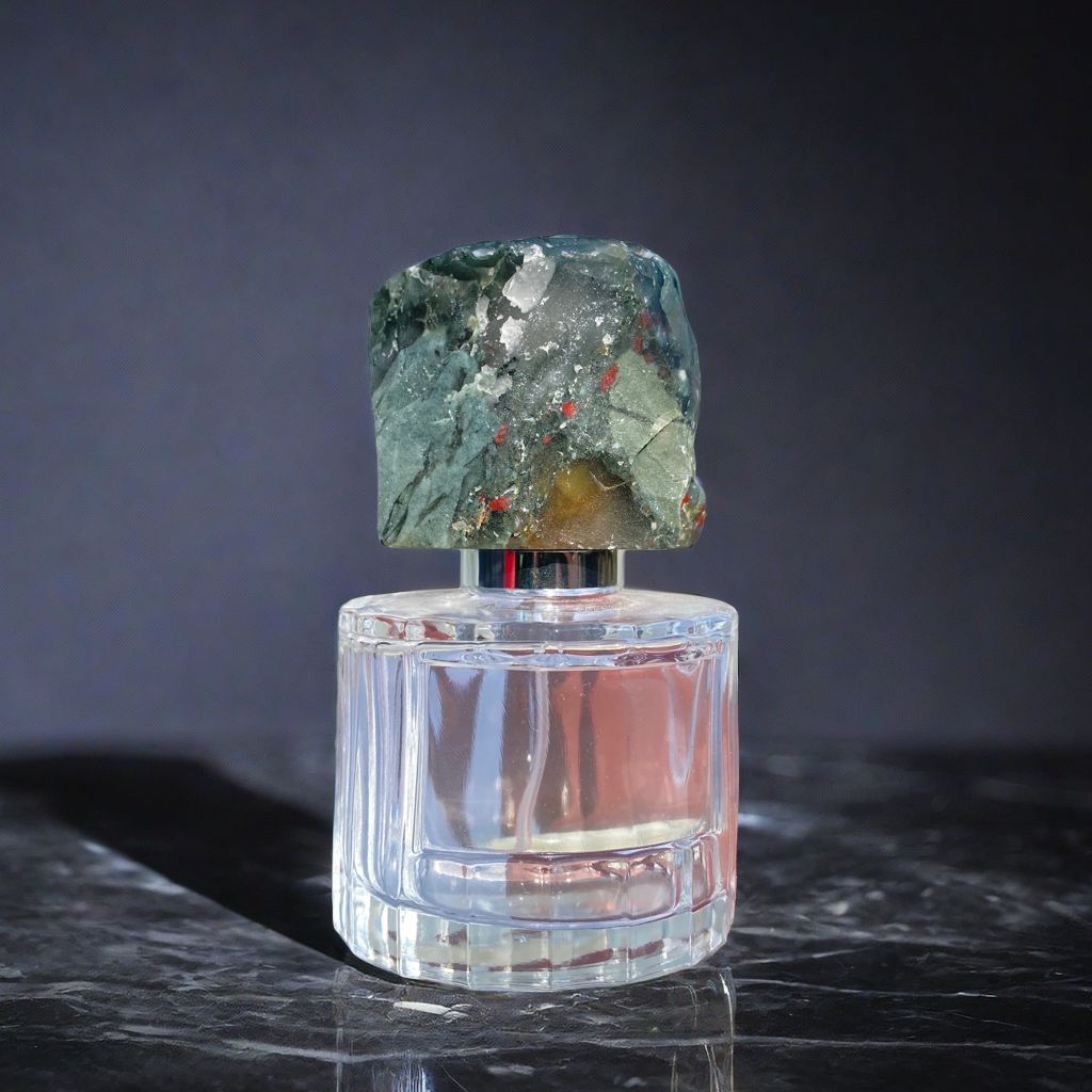 Raw Crystal Stone Cap & Gemstone Aromatherapy Perfume Bottle - 6