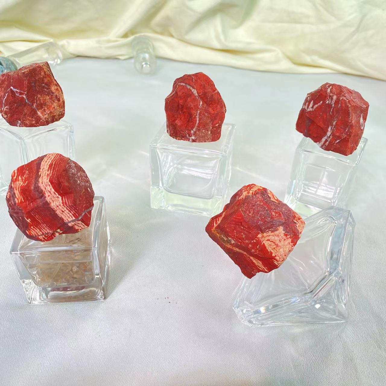 Raw Crystal Stone Cap & Gemstone Aromatherapy Perfume Bottle - 13