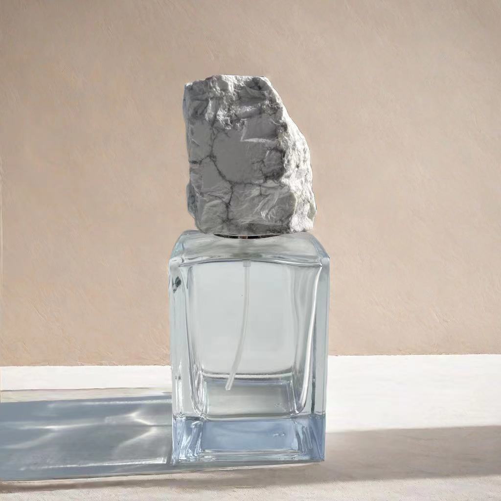 Raw Crystal Stone Cap & Gemstone Aromatherapy Perfume Bottle - 5