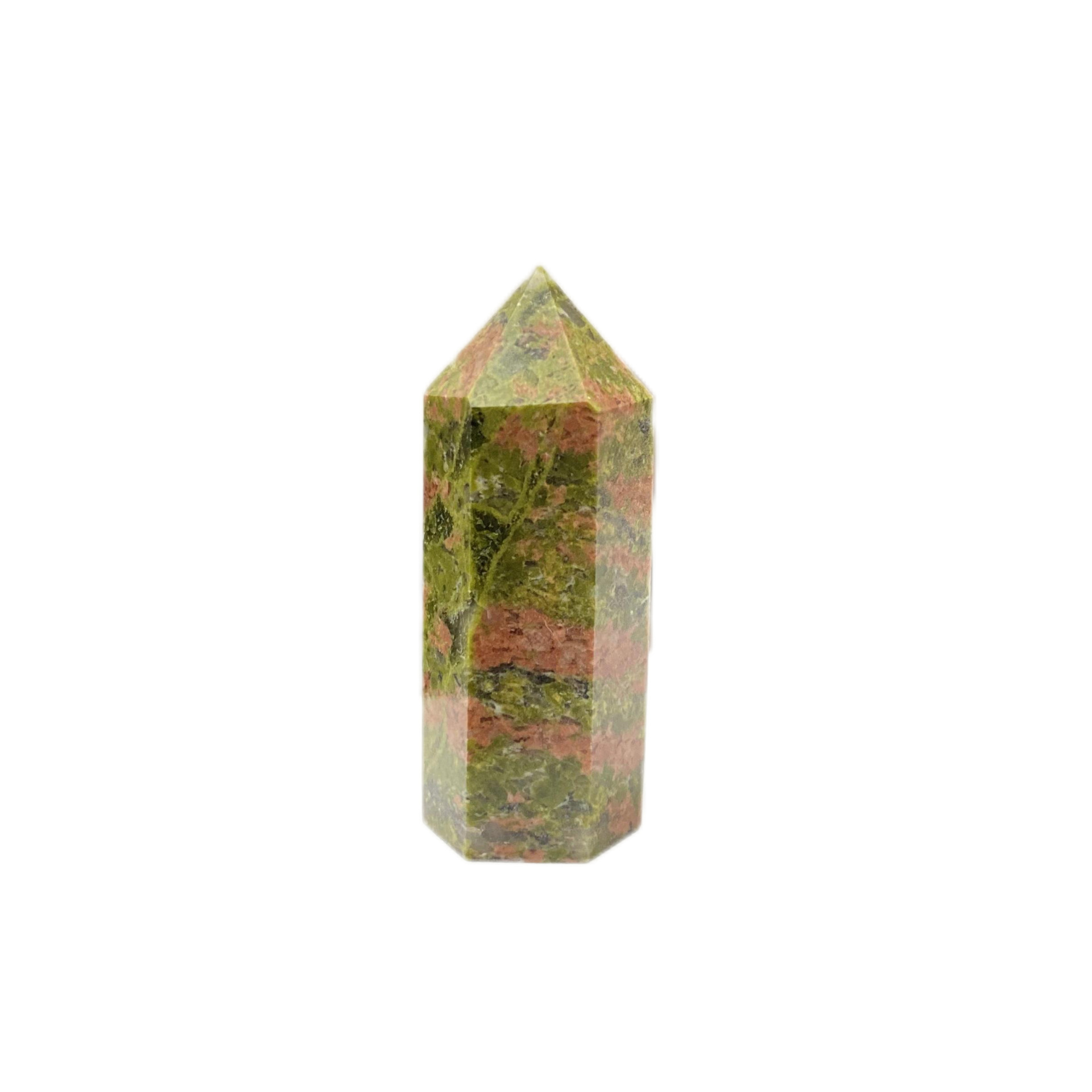 Natural rose quartz hexagonal prism - 15