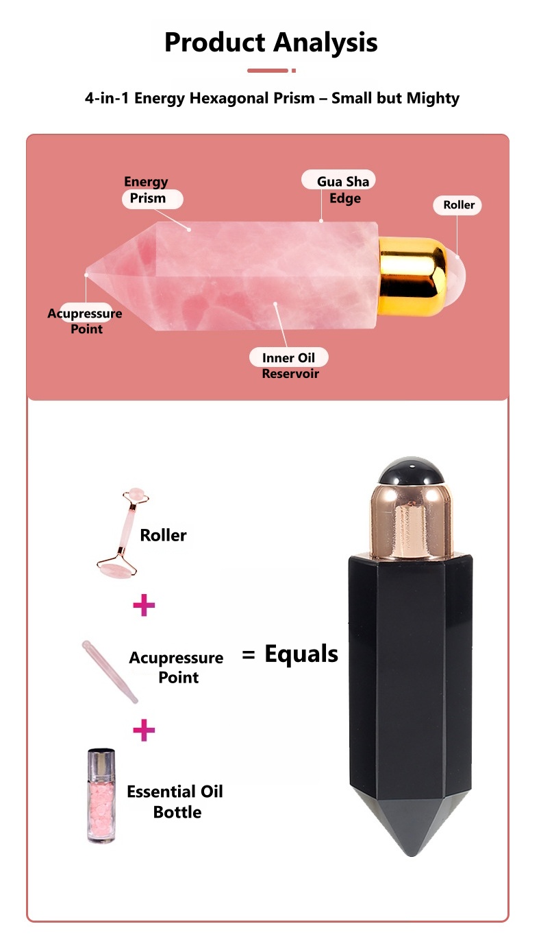 Natural jade bead roller massager  - 3