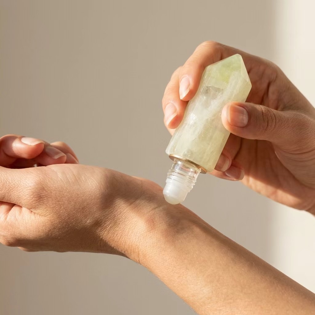 Multifunctional Rolling Ball Facial Beauty Device — Gua Sha, Acupoint, & Infusion.