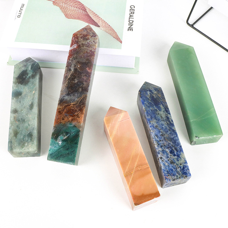 Natural Rose Quartz Square Prism - 3