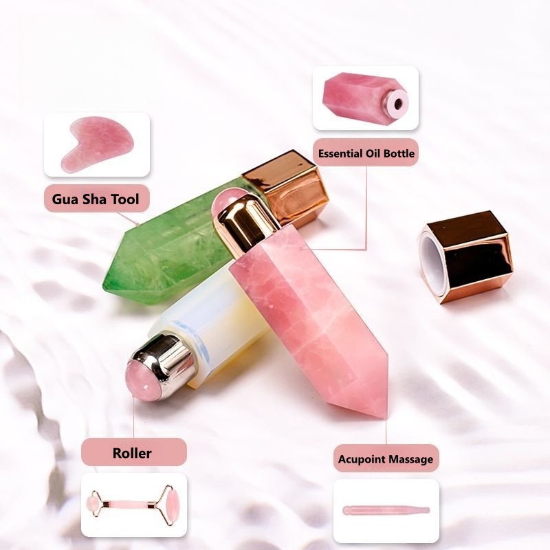 Natural jade bead roller massager  - 2