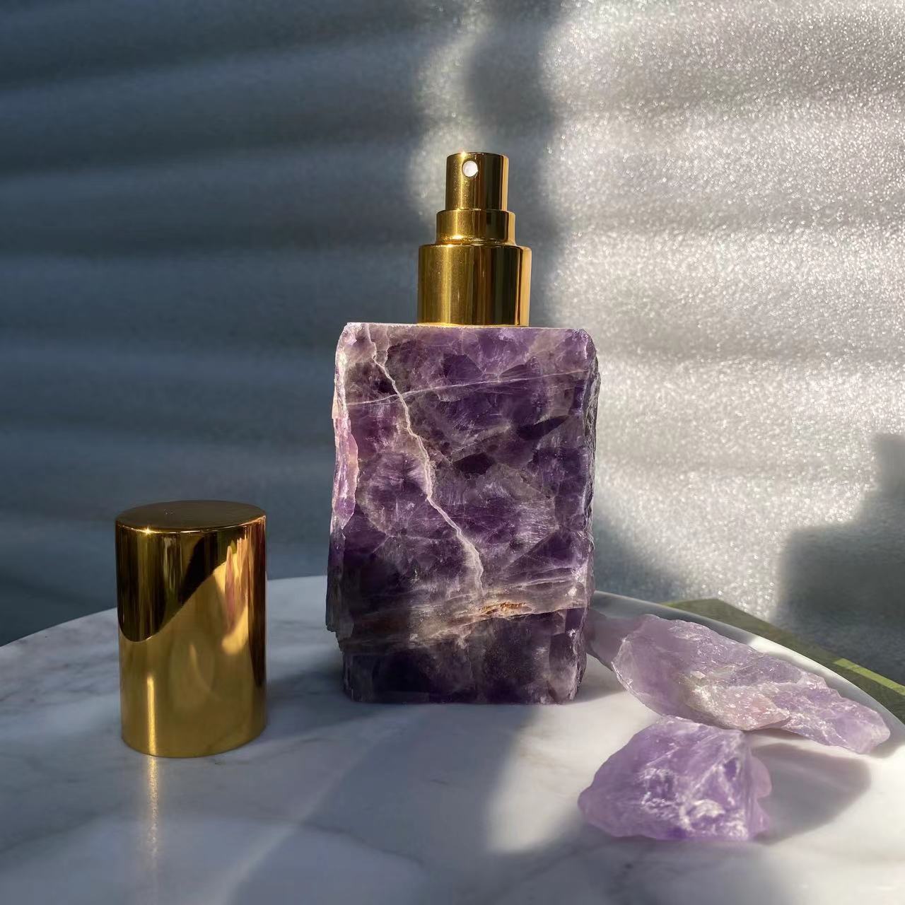 Natural pink crystal jade spray bottle - 10