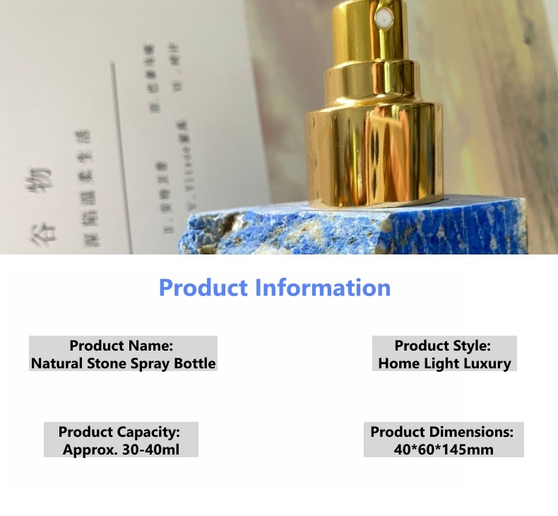 Natural pink crystal jade spray bottle - 2