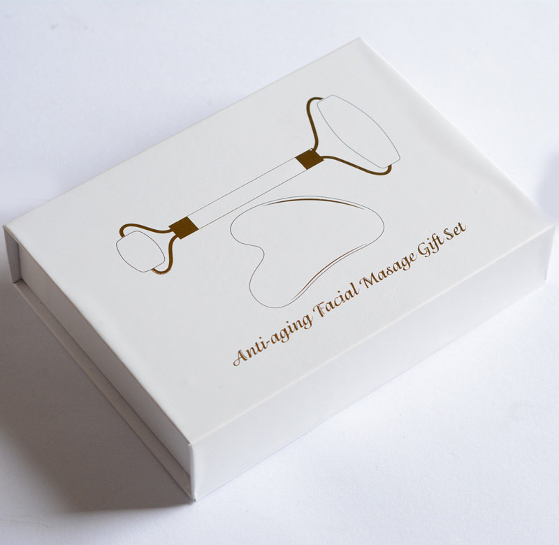 Double-headed handheld crystal and jade massage roller - 7