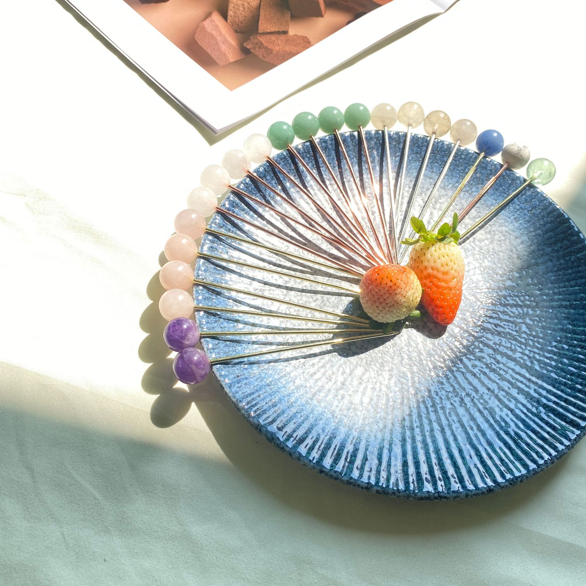 Crystal fruit skewer 