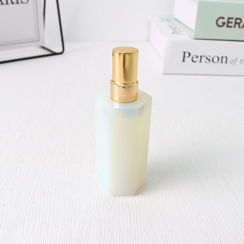 10ml Natural Stone Pink Crystal Jade Agate Refillable Perfume Bottle - 4