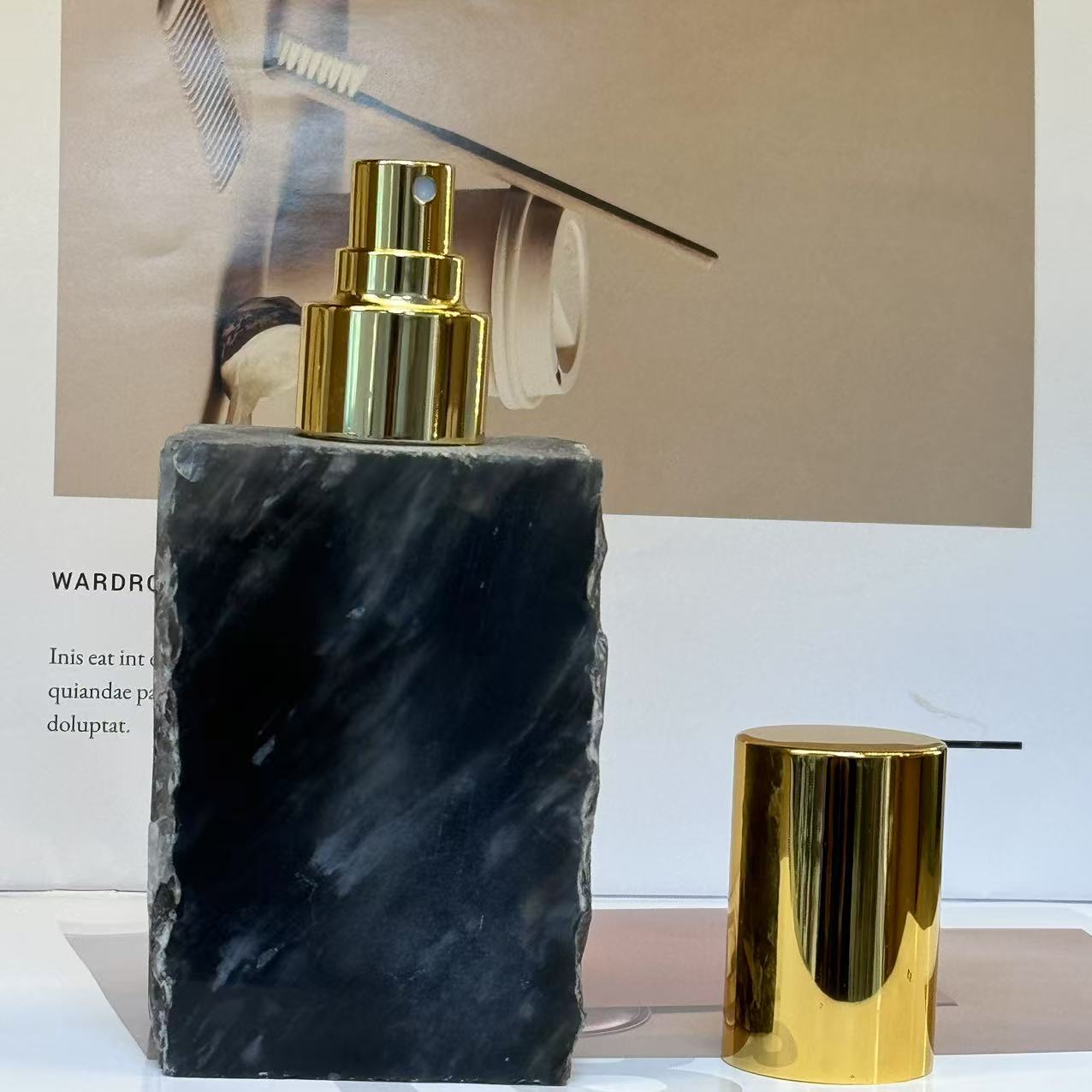 Natural pink crystal jade spray bottle - 11