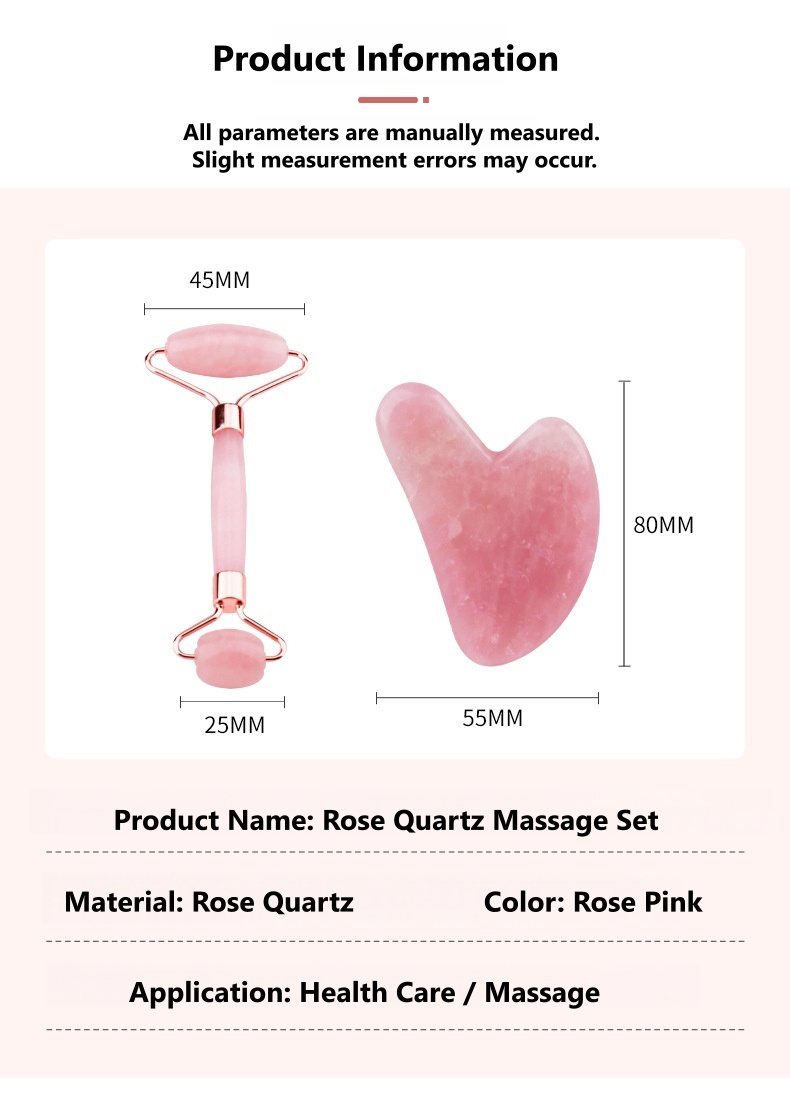 Double-headed handheld crystal and jade massage roller - 5