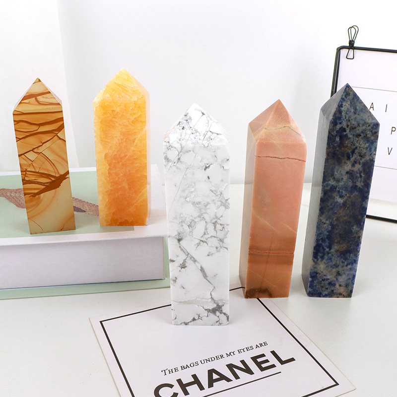 Natural Rose Quartz Square Prism - 2