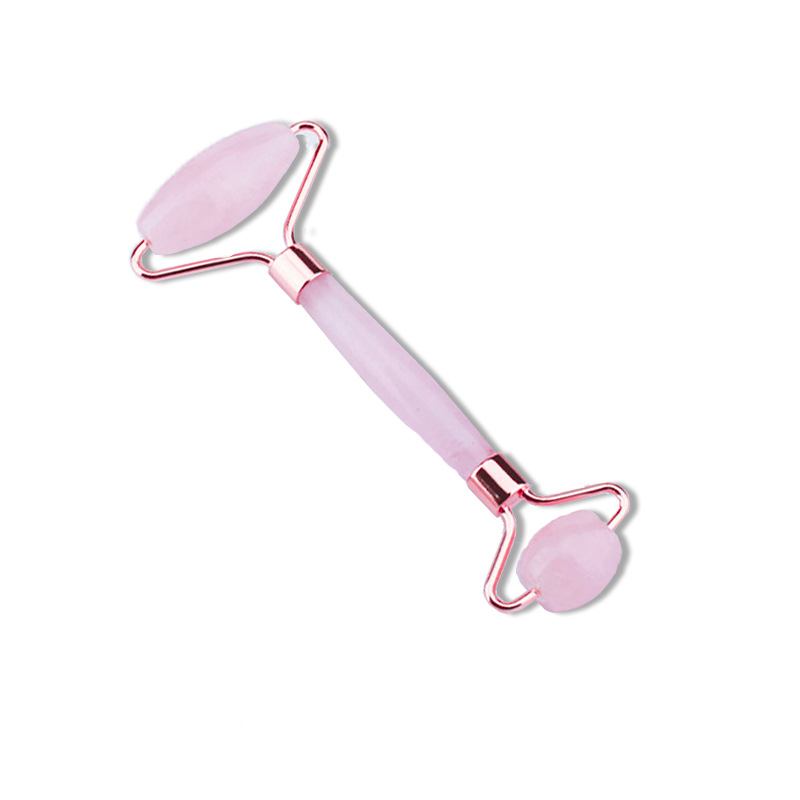 Double-headed handheld crystal and jade massage roller - 3
