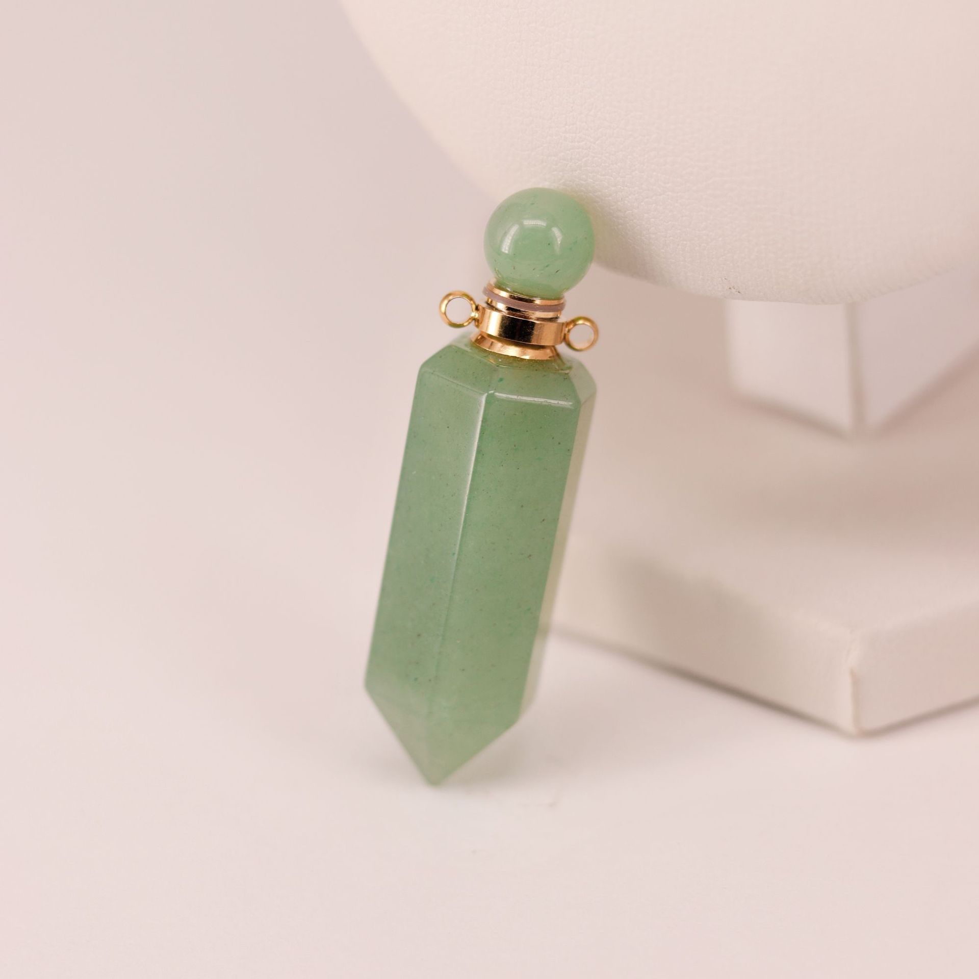 Hexagonal Crystal Roll-On Oil Pendant - 13