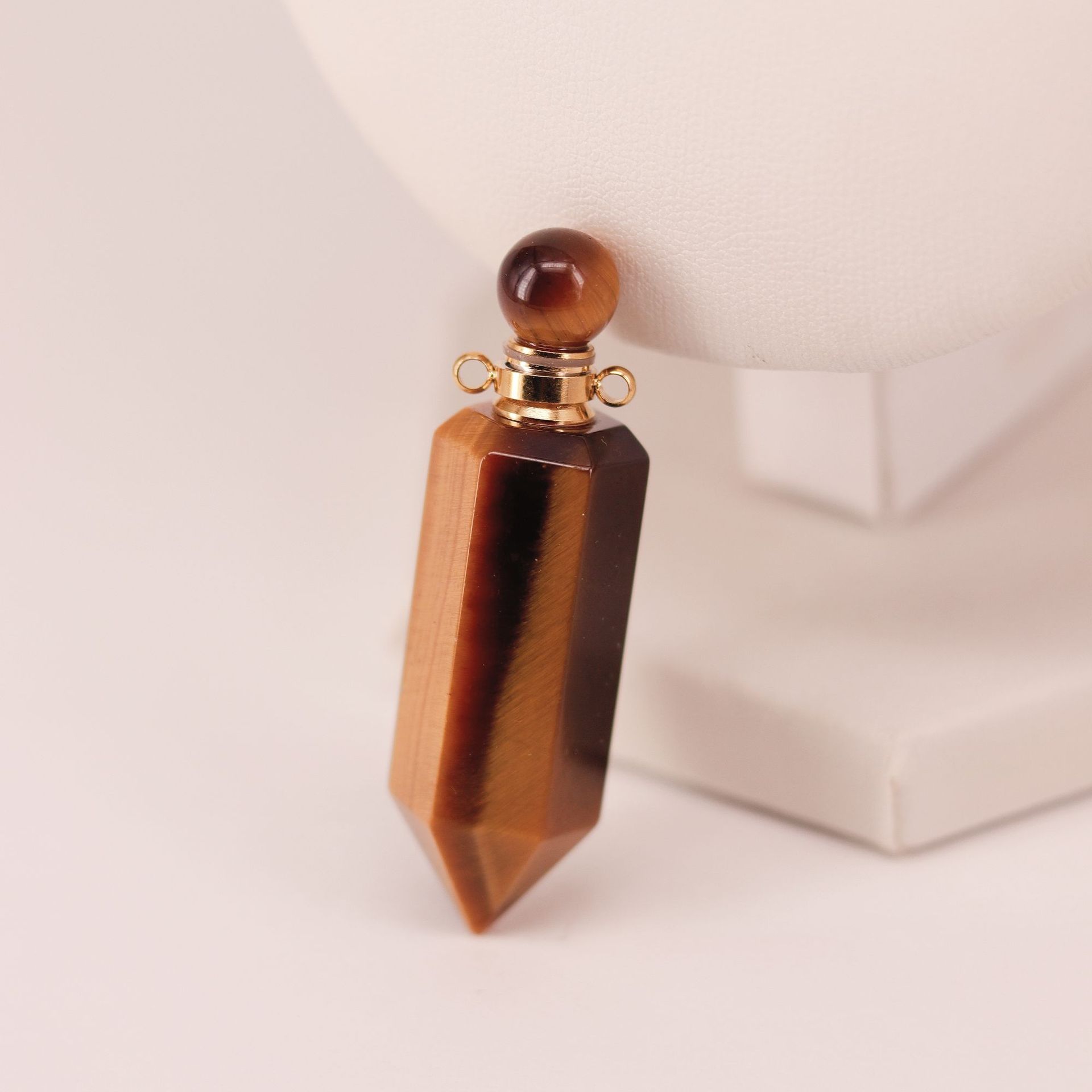 Hexagonal Crystal Roll-On Oil Pendant - 6