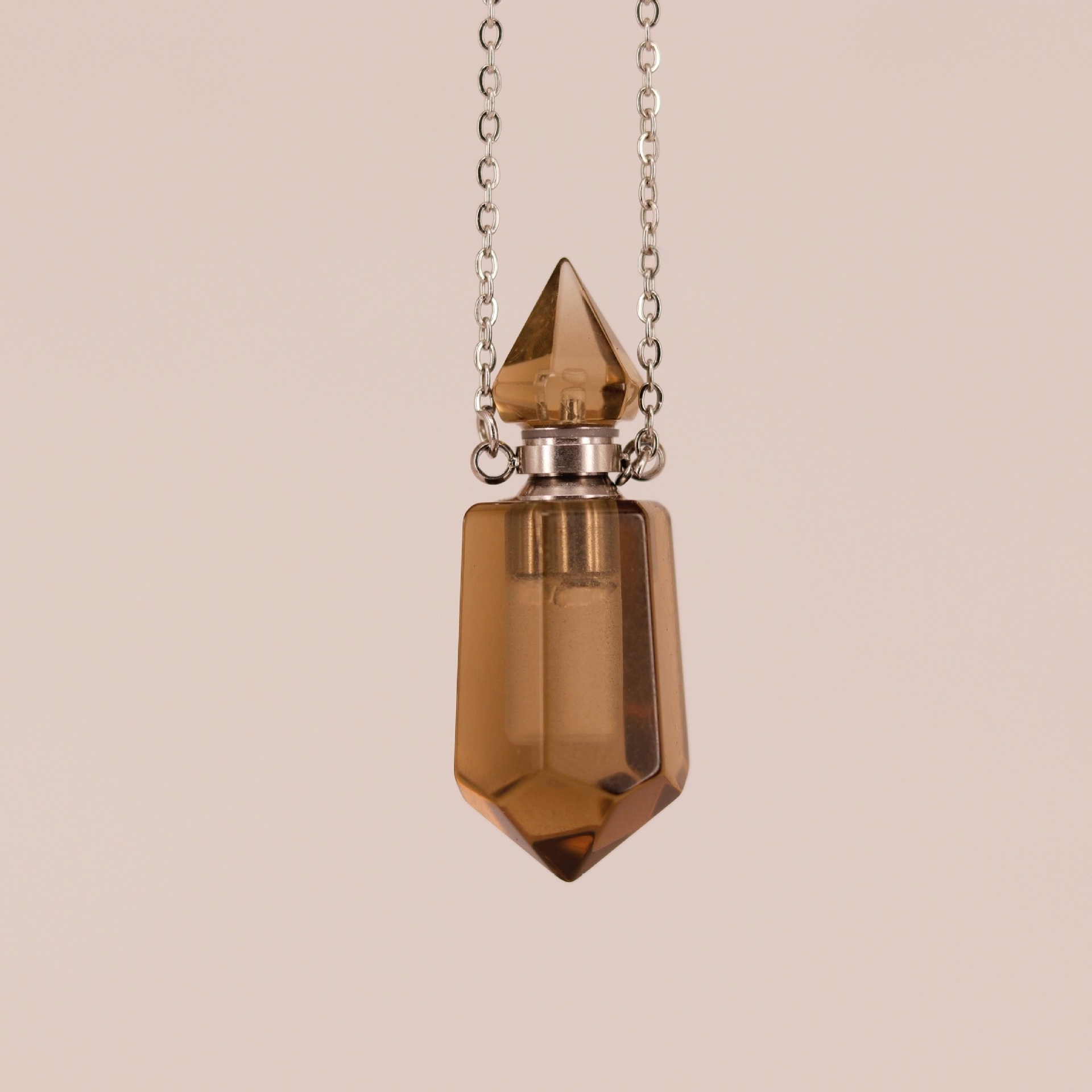 Natural Hexagonal Double-Terminated Crystal Pendant - 6