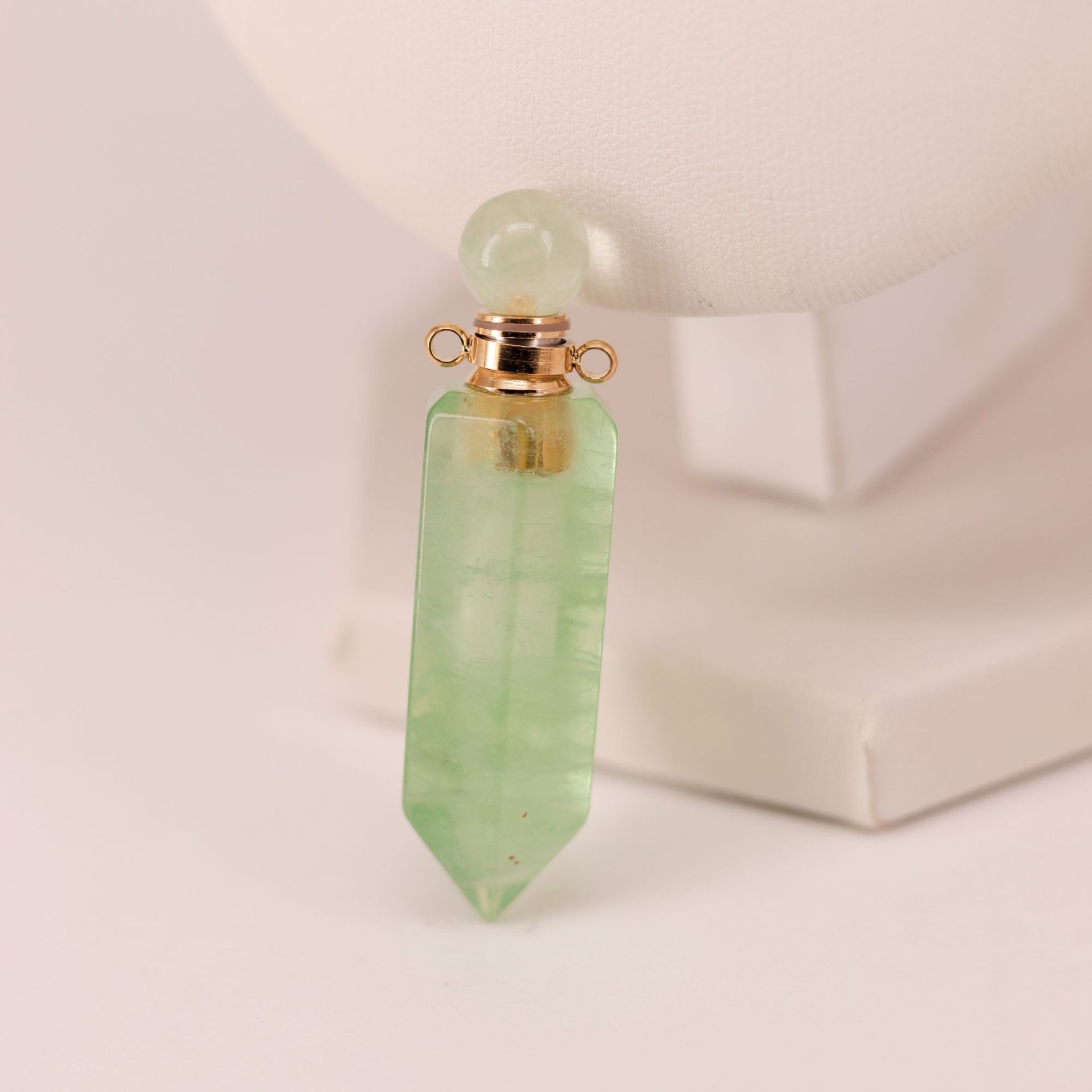 Hexagonal Crystal Roll-On Oil Pendant - 7