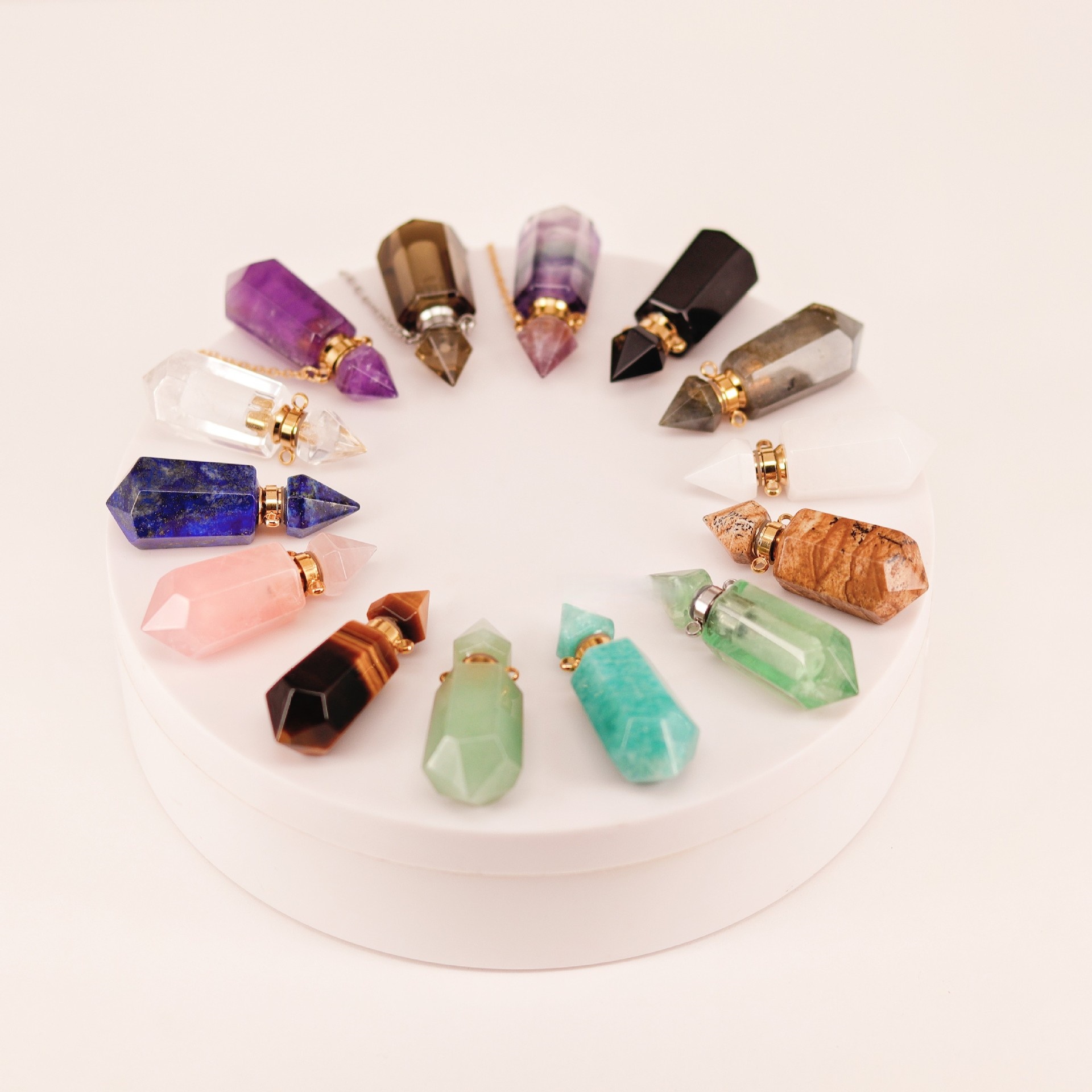 Natural Hexagonal Double-Terminated Crystal Pendant