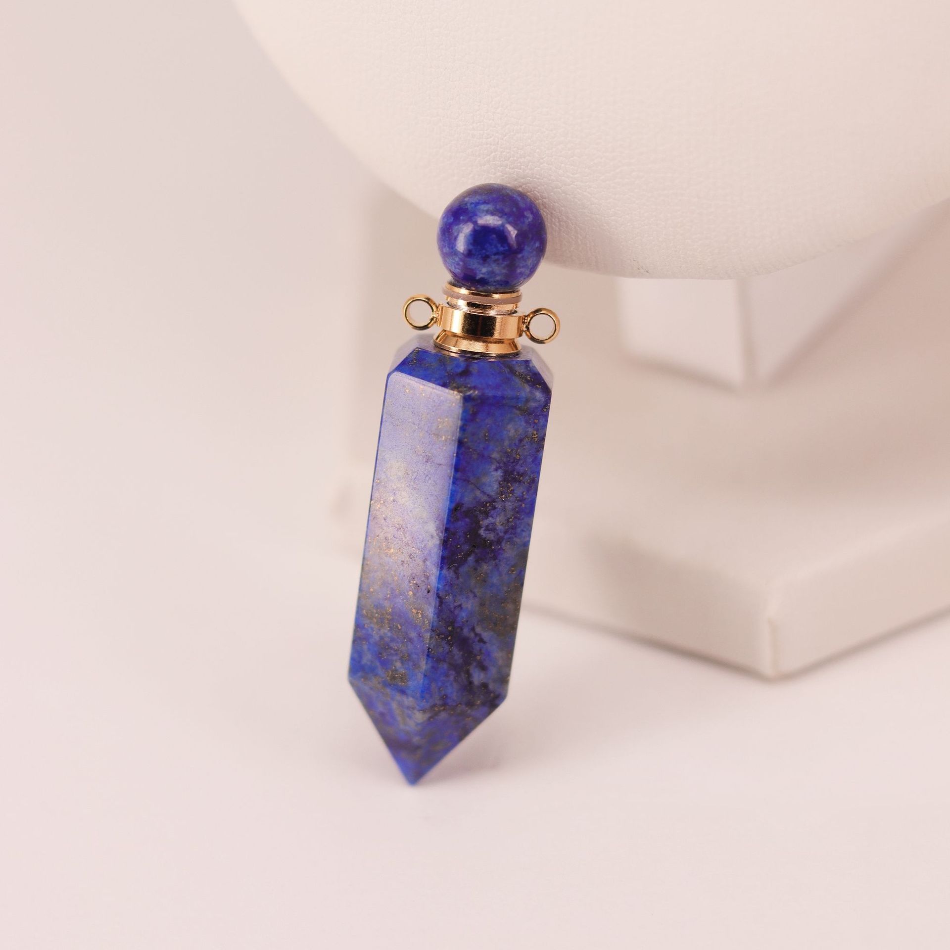 Hexagonal Crystal Roll-On Oil Pendant - 8