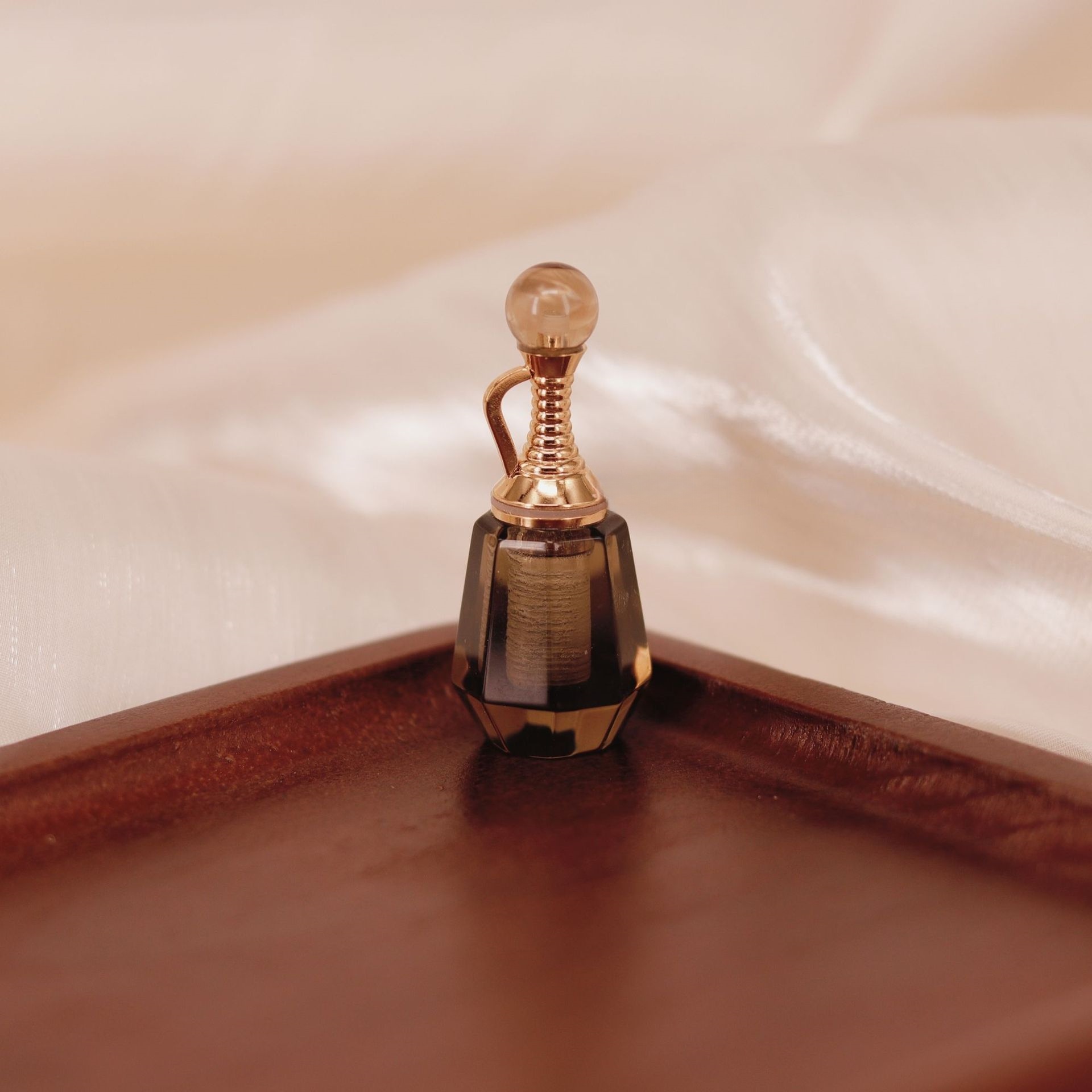 Teapot Crystal & Natural Stone Oil Perfume Pendant - 6