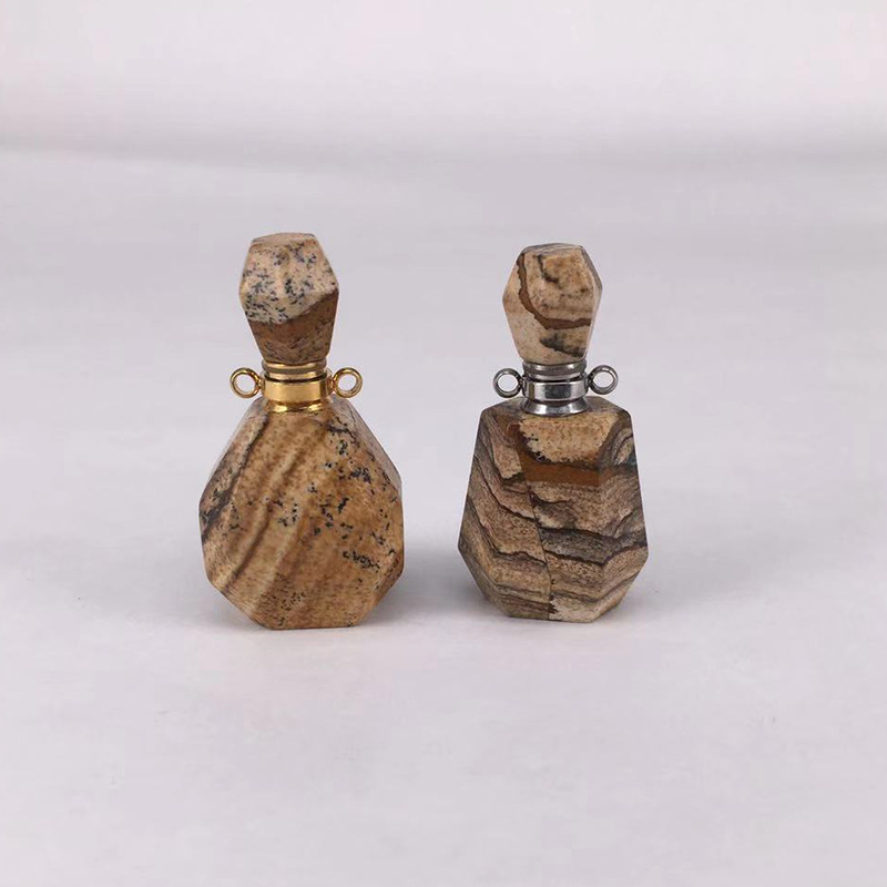 Multi-Faceted Crystal Perfume & Oil Pendant Necklace - 8