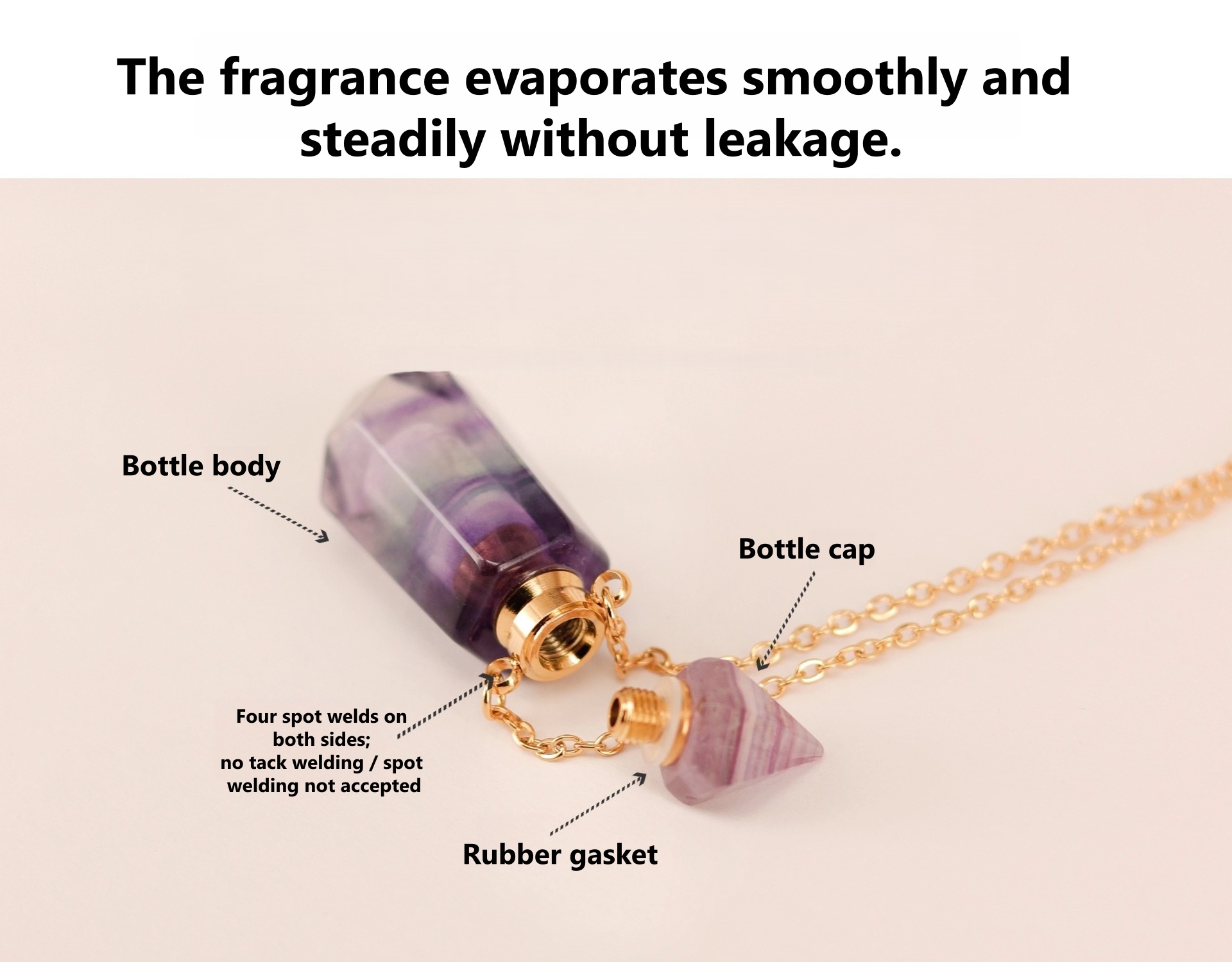 Natural Hexagonal Double-Terminated Crystal Pendant - 2